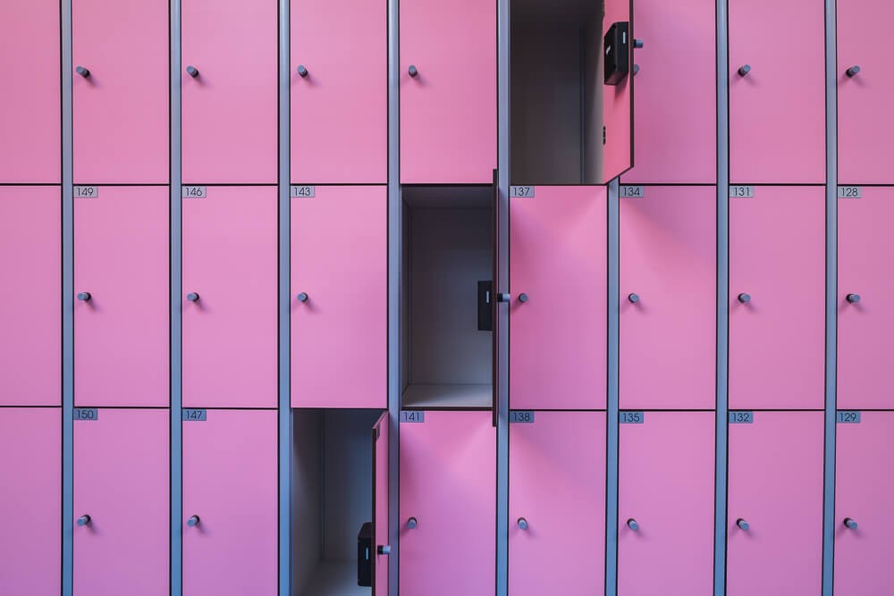 Możliwe konfiguracje szafek z laminatu HPL od ATJ System